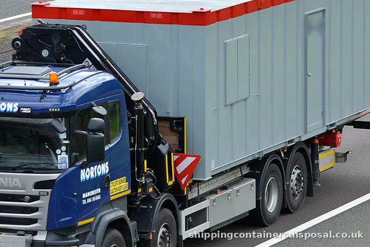 A site unit on a Scania HIAB lorry on the M74 A site unit on a Scania HIAB lorry on the M74